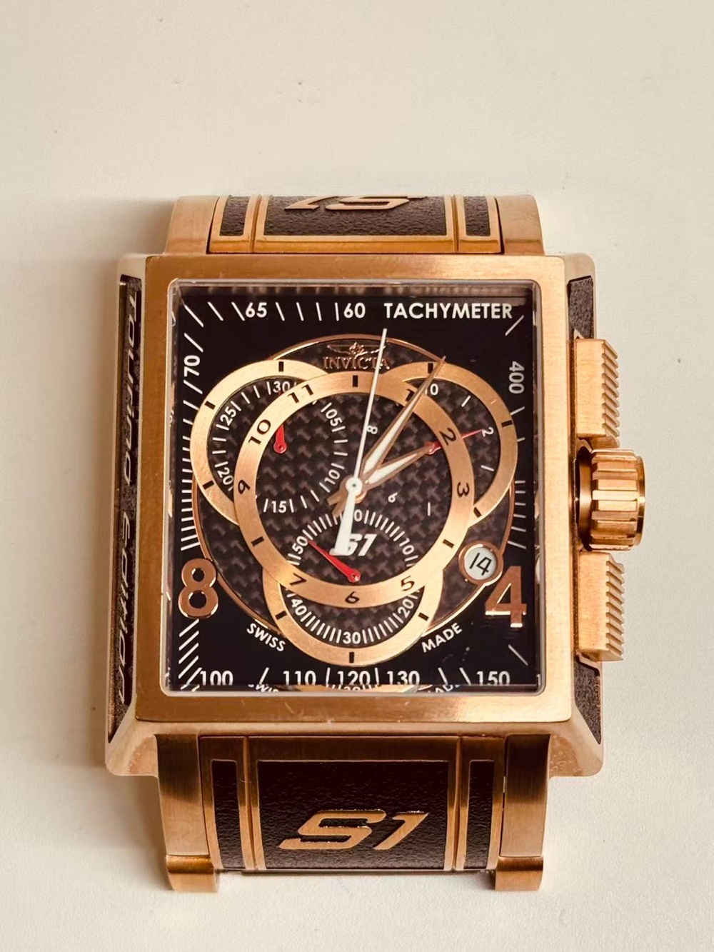 Invicta 11688 Men’s Swiss Made S1 Rally Chronograph Gold Tone New Battery Runs